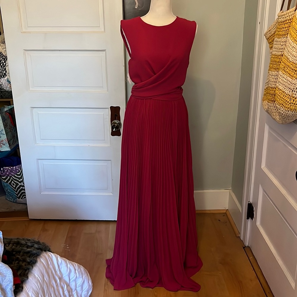 NWT BHDLN ANTHRO Pink Backless Party Dress